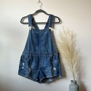 Blank NYC Denim Short Overalls